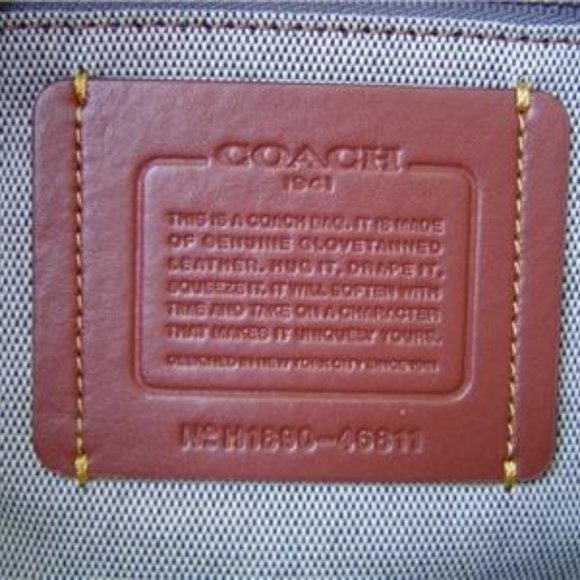 NEW AUTHENTIC COACH BLACK LEATHER PYRAMID EYE ROGUE 30 SATCHEL #46811 - Picture 15 of 15